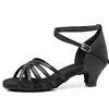 Girls' Ballroom/Latin Dance Shoes with Microfiber Upper Cowhide Outsole Suedette Lining 4.5cm Heel-Stage Performance Shoes