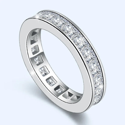 Certified 925 silver ring for women with Zircon stone
