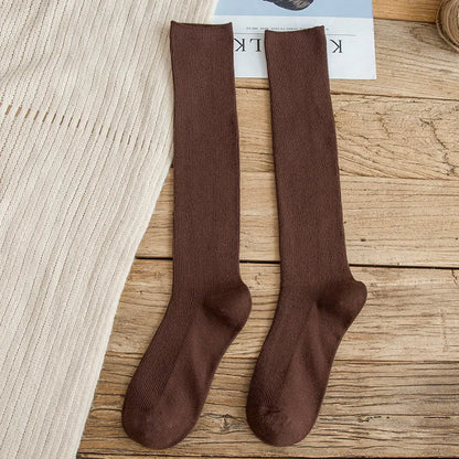 10 Colors Women's Cotton Socks Long Socks