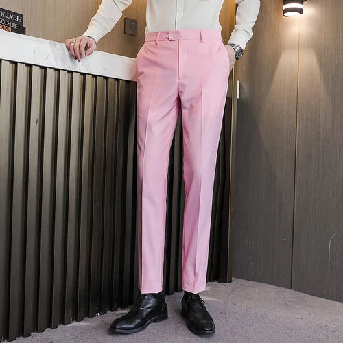 Men's Formal Dress Trousers, Asian Size Man Slacks, M-5XL 6XL