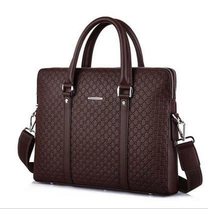 High Quality Leather Fashion Business Briefcase Unisex