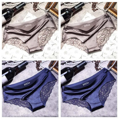 4pcs Lace Panties Women Seamless Underwear Plus Size