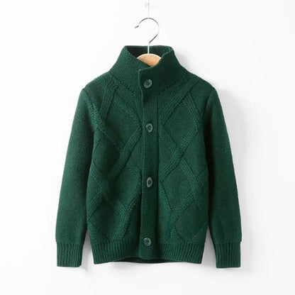 Boys Sweater Knitwear Long-Sleeve Cotton Cardigans