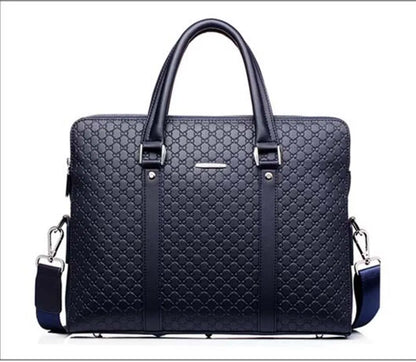 High Quality Leather Fashion Business Briefcase Unisex