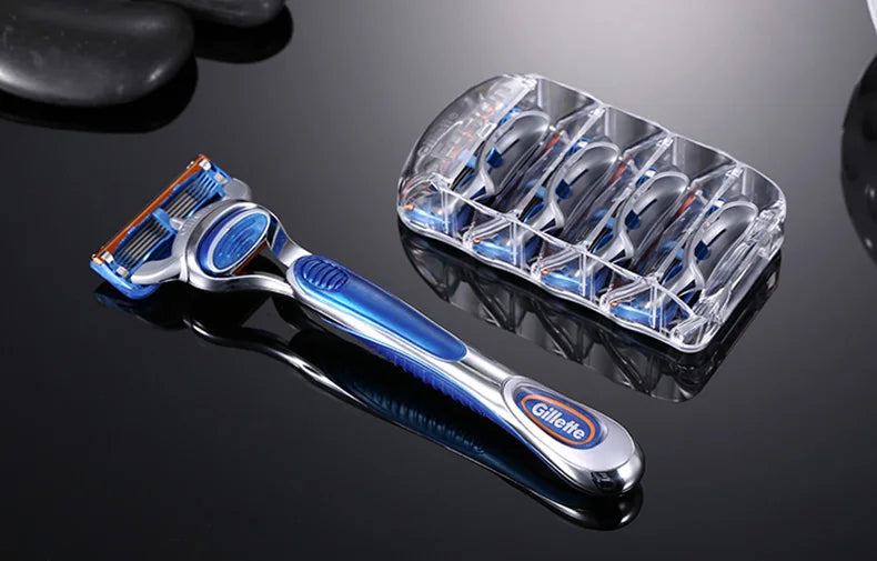 Gillette Fusion Razor for Men Face Hair Beard Shaving Machine Manual Safety Shaver Replacement Head Cassettes 5 Layer Blades