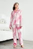 Family Kids Silk Pajamas New Fashion Stain High Quality Pink Leopard Pajamas With Headband