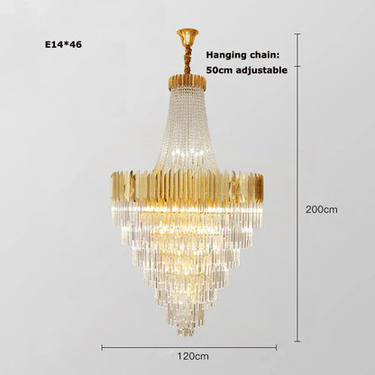 Gold Silver Desinger Dimmable LED Chandelier Lighting Hanging Lamps Lustre Suspension
