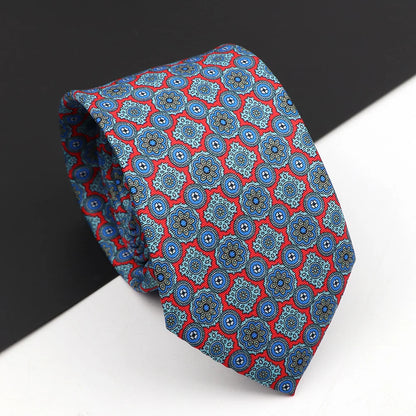 Novelty Men's Formal Ties 7cm Soft Silk Necktie