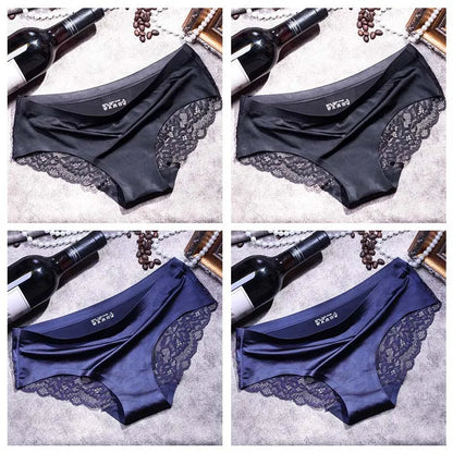 4pcs Lace Panties Women Seamless Underwear Plus Size