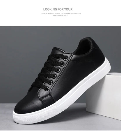 Men's Summer Korean Style Fashion Board Shoes Trendy All-match Casual Large Size Soft PU Mesh Solid Color PVC