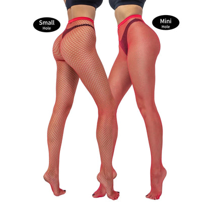 4 Pairs Mini Small Medium Large Holes Plain Fishnet Tight Multi Colors Stretchy Pantyhose