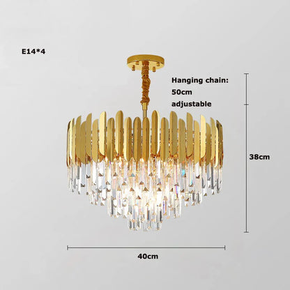 Gold Silver Desinger Dimmable LED Chandelier Lighting Hanging Lamps Lustre Suspension