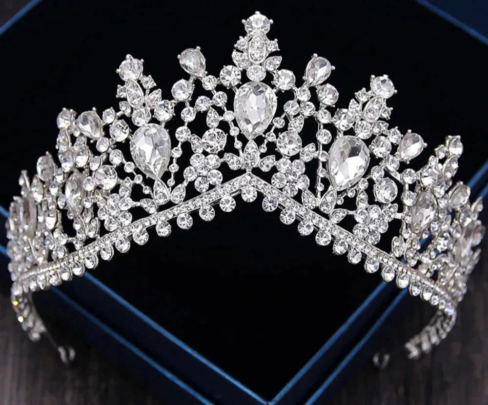 Zircon Wedding Crown Luxury Zircon Diadem Rhinestone Headpiece Bridal Hair Jewelry