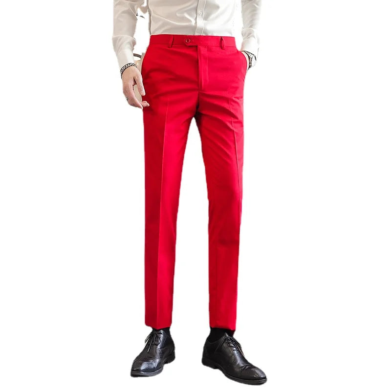 Men's Formal Dress Trousers, Asian Size Man Slacks, M-5XL 6XL