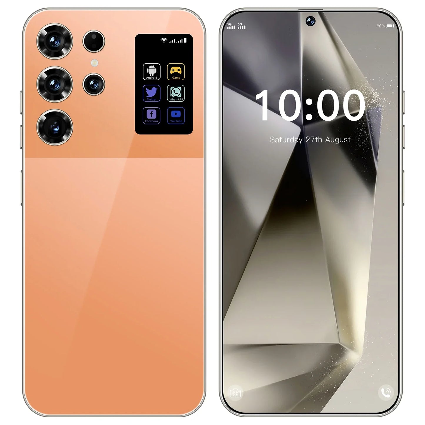 S26 Ultra Android 15 5G Smartphone High Quality 7.3 Inch HD Face ID Deca core Gaming Mobile Phone 16GB+1TB Factory Direct