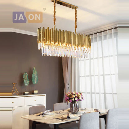 Gold Silver Desinger Dimmable LED Chandelier Lighting Hanging Lamps Lustre Suspension