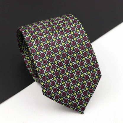 Novelty Men's Formal Ties 7cm Soft Silk Necktie