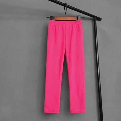 Solid Color Pants For Girls Stretch Skinny Leggings