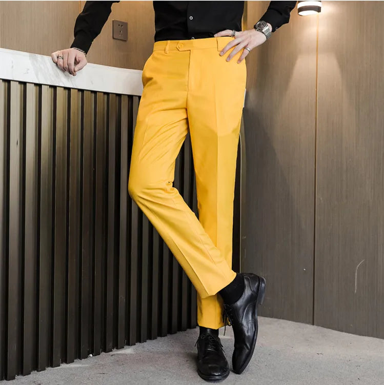Men's Formal Dress Trousers, Asian Size Man Slacks, M-5XL 6XL