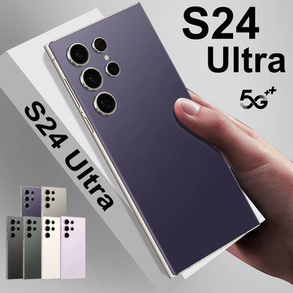 2025 S24 Ultra 7.3 5G Smartphone 16GB+1TB Android HD LCD 65W S Pen Mobile Gaming Phone with WIFI French & Spanish LTE Cellular