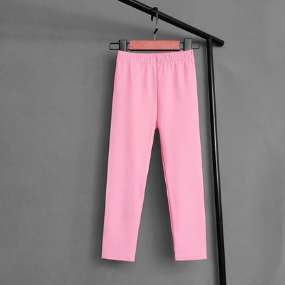 Solid Color Pants For Girls Stretch Skinny Leggings