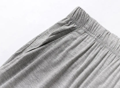 Summer Men Soft Sleeping Pajama Pants Spring Autumn 4XL