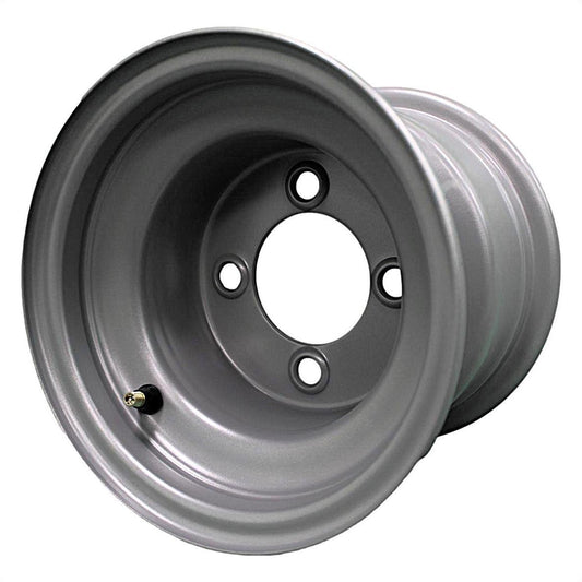 8x7  4- 15<60° ON  101.6 C.H.  72 Centered - Husqvarna Silver   (Set of 2)