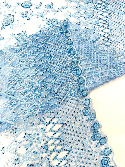 Modern Luxury Beaded Fabric 54” Wide| New Creations Fabric & Foam Inc.