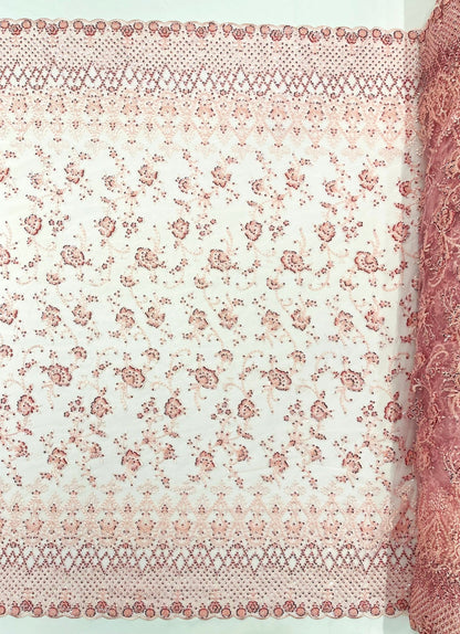 Modern Luxury Beaded Fabric 54” Wide| New Creations Fabric & Foam Inc.