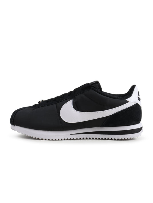 Nike Cortez TXT Black White men's shoes lateral view