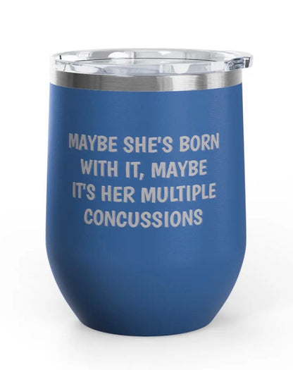 Wine Tumbler - 12 oz. - Concussions - Engraved