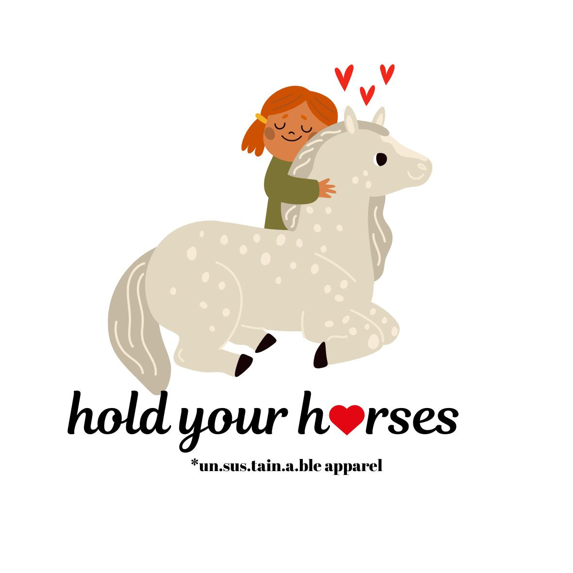 Die Cut Vinyl Stickers - 3x3 - Hold Your Horses
