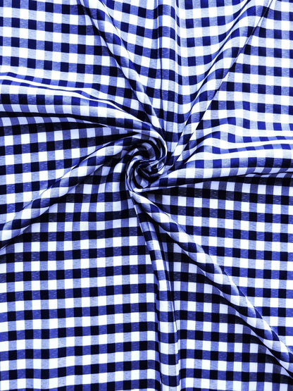 Gingham 1/4" Checkered Poly Cotton 58" Wide| New Creations Fabric & Foam Inc.