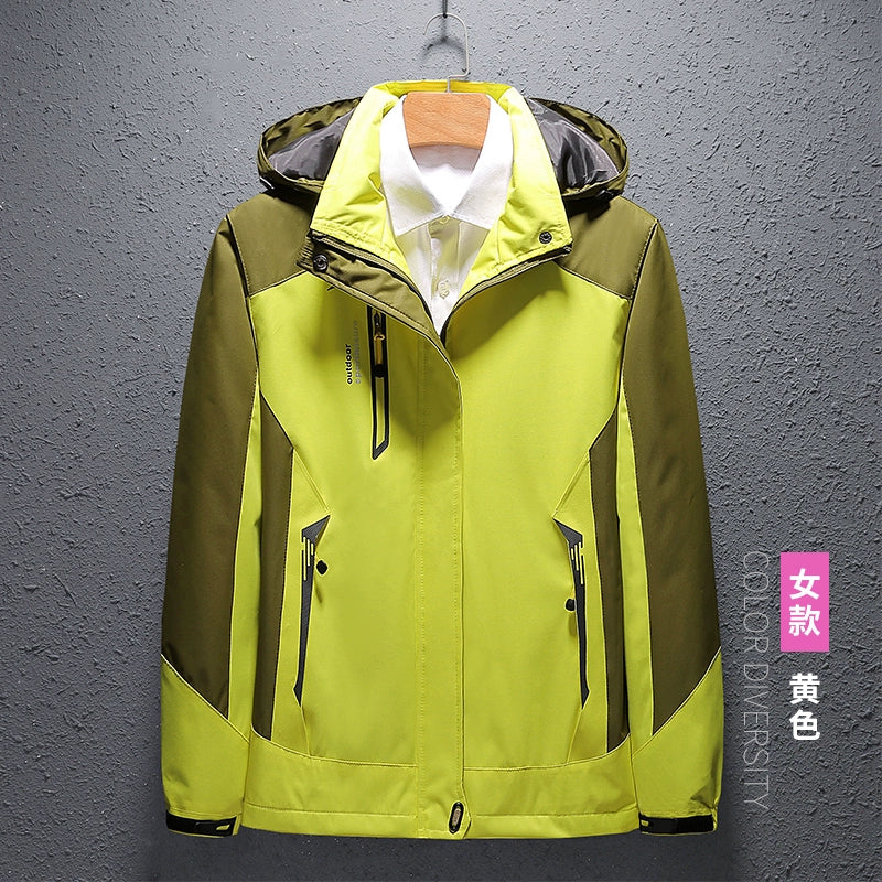 Women Thin Outdoor Waterproof All Year Round Shell Jacket