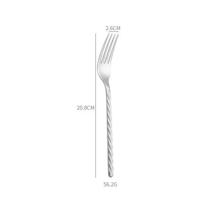 Home 304 Stainless Steel Steak Western Tableware Knife Fork Spoon 4 Pieces Combination Set Rice Spoon