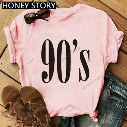 Short Sleeve T-Shirts Round Neck Cartoon Printing Comfortable