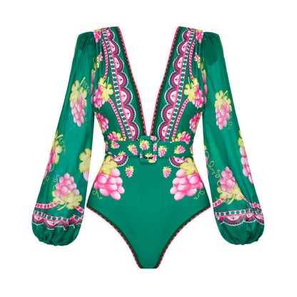 Swimsuit One-Piece Mid-Length Dress Set