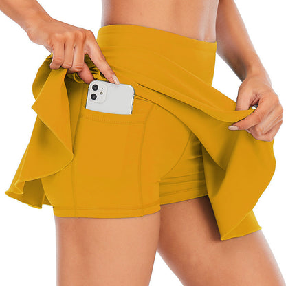 Pleated Golf Yoga Leggings Shorts