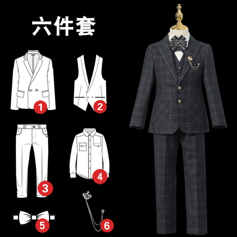 Dress Model Catwalk Host Piano Children's Suit Ages 3-13 yrs old