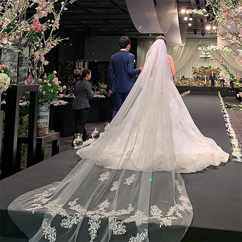 Luxury Super Long Tail Lace Mori Style Veil