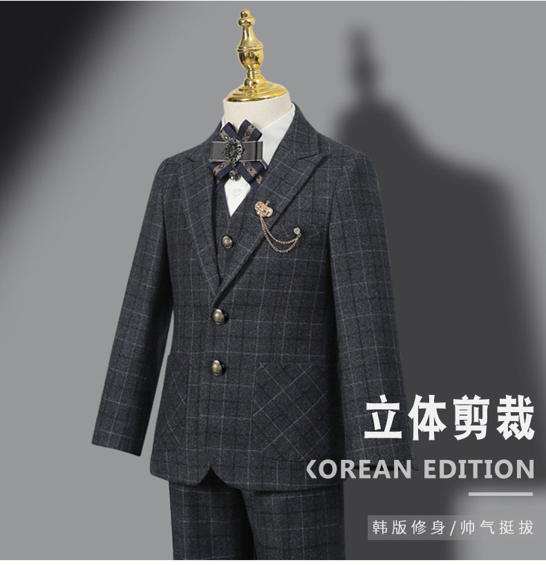 Dress Model Catwalk Host Piano Children's Suit Ages 3-13 yrs old