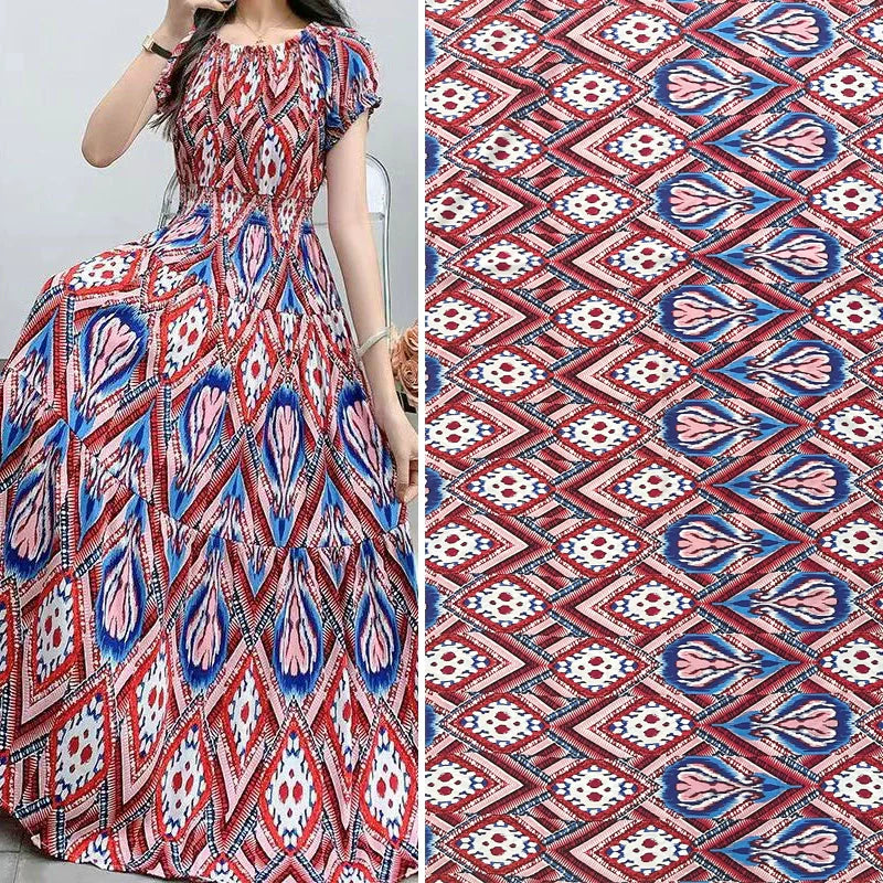 Silk Synthetic Cotton Rayon Cloth Mulberry Summer Loungewear Pajamas Dress