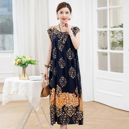Summer Pure Cotton Stylish Extra Large Size 110.00kg Dress or Sleepwear
