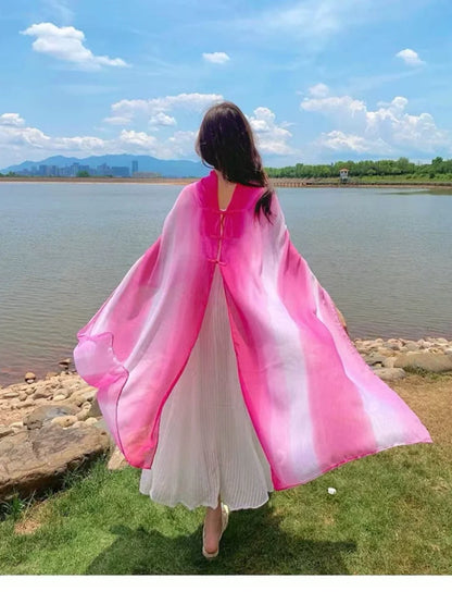 Travel Summer Gradient Shawl