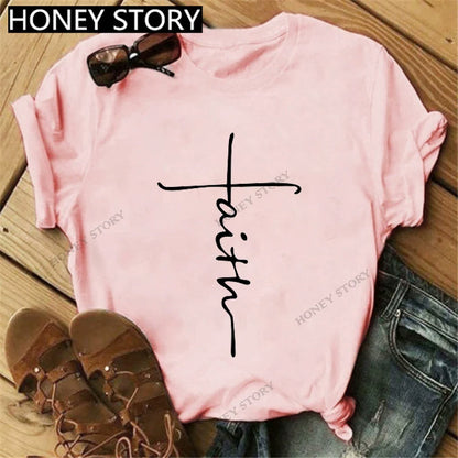 T-Shirts Short Sleeves Round Neck Cartoon Printing Comfortable