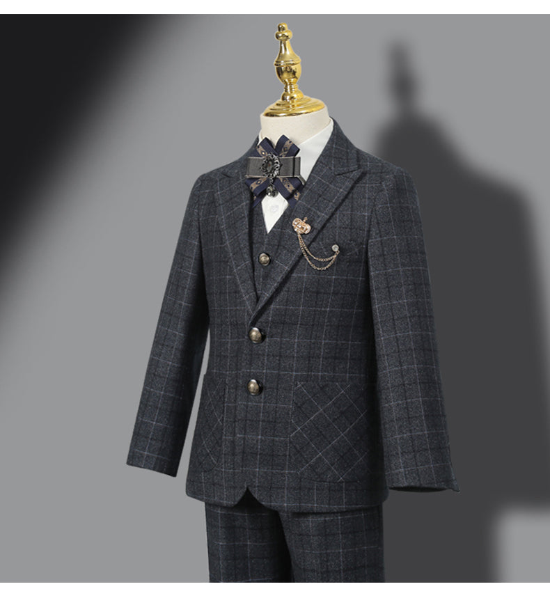 Dress Model Catwalk Host Piano Children's Suit Ages 3-13 yrs old