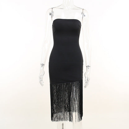 Mia Summer New Split Dress Tube Top