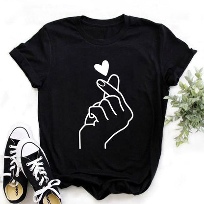 T-Shirts Short Sleeves Round Neck Cartoon Printing Comfortable
