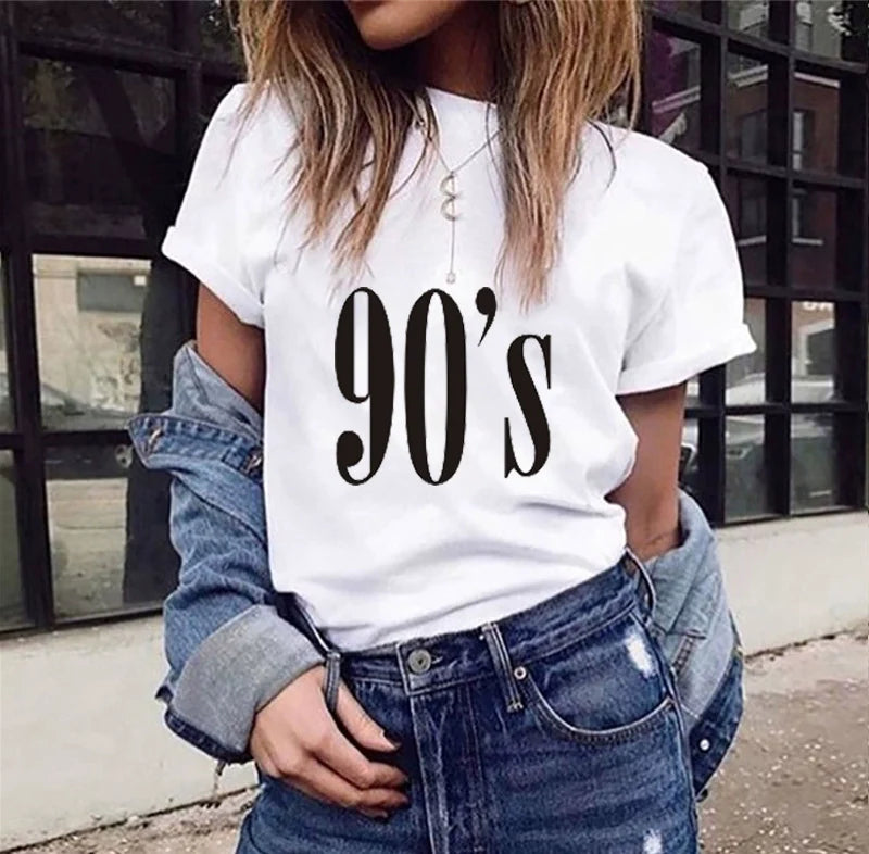 Short Sleeve T-Shirts Round Neck Cartoon Printing Comfortable