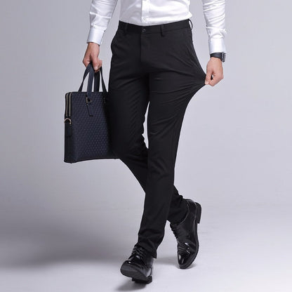 Brand Summer Slim-Fit Casual Suit Pants